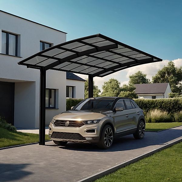 Ximax Alu Einzelcarport Portoforte Typ 60 Schwarz XS 241 x 495cm Sonderfert günstig online kaufen
