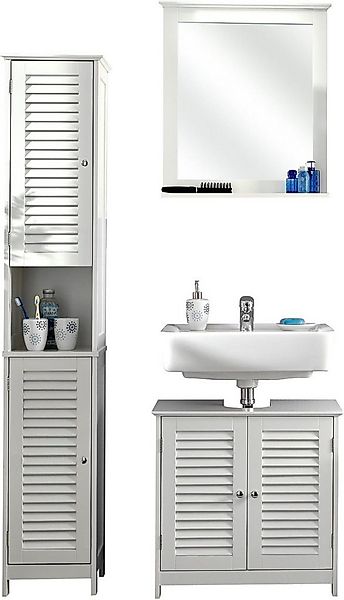 Saphir Badmöbel-Set Quickset 928 3-teilig, Waschbeckenunterschrank mit Spie günstig online kaufen
