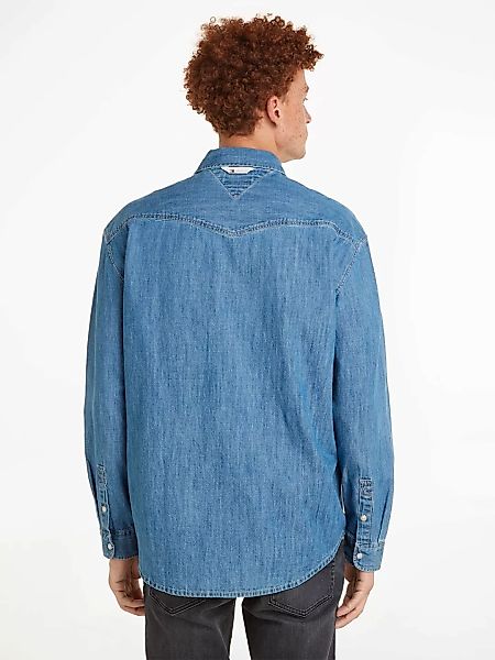 Tommy Jeans Jeanshemd "TJM RLX WESTERN DENIM SHIRT", mit Brusttasche günstig online kaufen