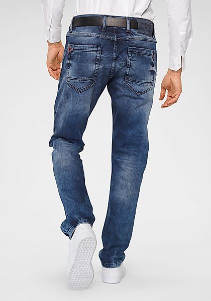 Cipo & Baxx Straight-Jeans "Red Dot" günstig online kaufen