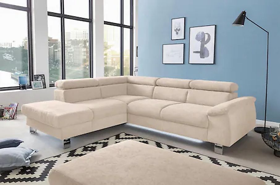 COTTA Polstergarnitur »Komaris L-Form«, (Set), Set bestehend aus: Ecksofa m günstig online kaufen