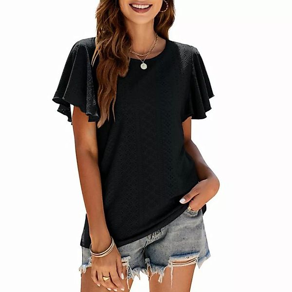 KIKI T-Shirt T-Shirt-Tunika-Schößchenshirt-Lässiges T-Shirt günstig online kaufen