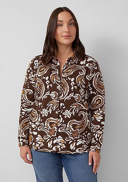 s.Oliver Langarmbluse T-Shirt Hemdbluse aus Jersey günstig online kaufen