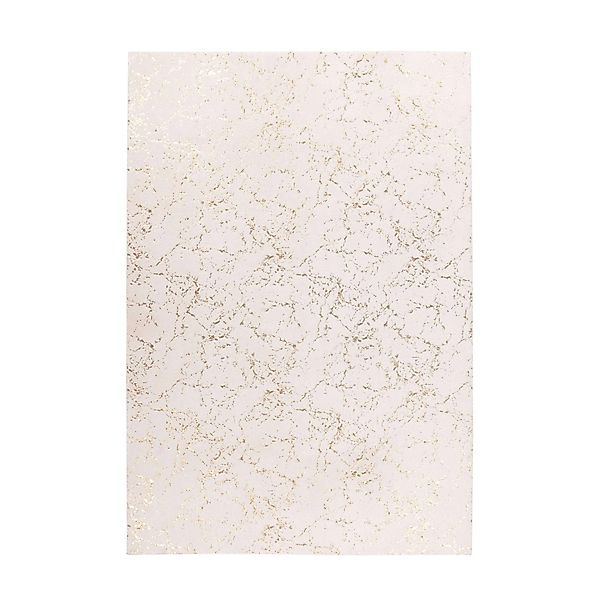 MeGusta Kurzflor Teppich Modern Creme Gold Weicher KurzflorTeppich 120 x 17 günstig online kaufen