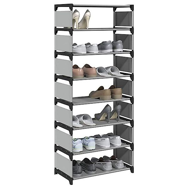 vidaXL Schuhschrank Schuhregal 8 Ebenen Grau 54x28x124 cm Vliesstoff günstig online kaufen