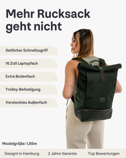 Johnny Urban Cityrucksack Allen Medium Rolltop günstig online kaufen