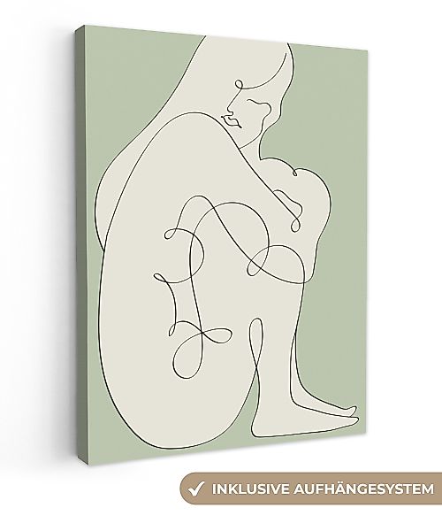OneMillionCanvasses® Leinwandbild Frau - Linienkunst - günstig online kaufen