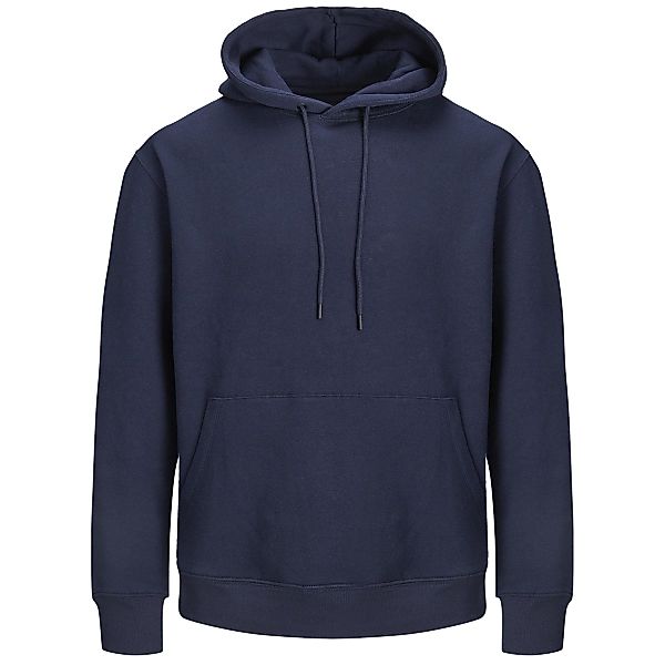 Jack&Jones Hoodie aus Baumwoll-Mix Farbe blau Größe: 4XL günstig online kaufen
