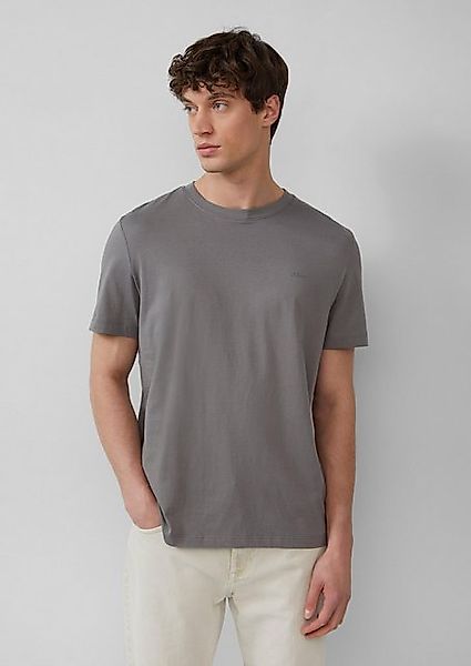s.Oliver Kurzarmshirt Baumwoll-T-Shirt mit Logo-Print Logo günstig online kaufen