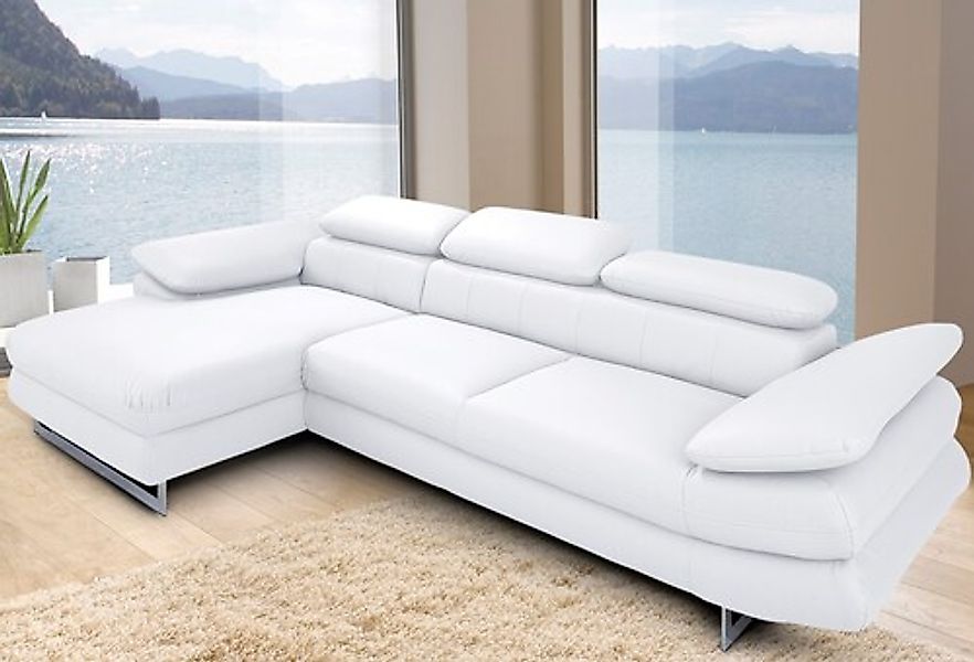 COTTA Ecksofa »Solution L-Form« mit Arm- & Kopfteilverstellung, wahlweise m günstig online kaufen