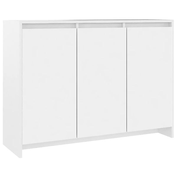 furnicato Sideboard Weiß 102x33x75 cm Holzwerkstoff günstig online kaufen