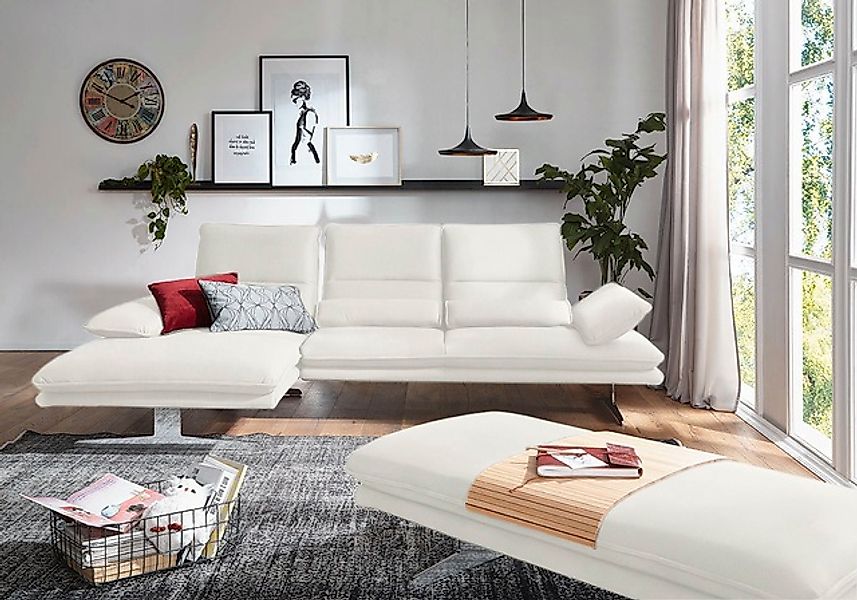 W.SCHILLIG Ecksofa »broadway, Designsofa mit tollem Sitzkomfort, L-Form«, S günstig online kaufen