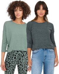 ONLY 3/4 Arm-Pullover (Set, 2er-Pack) Locker günstig online kaufen