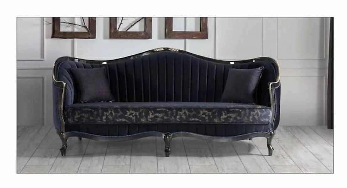 JVmoebel Sofa Chesterfield Sofa Couch 3er Couchen Barock Rokoko Couchen Sam günstig online kaufen