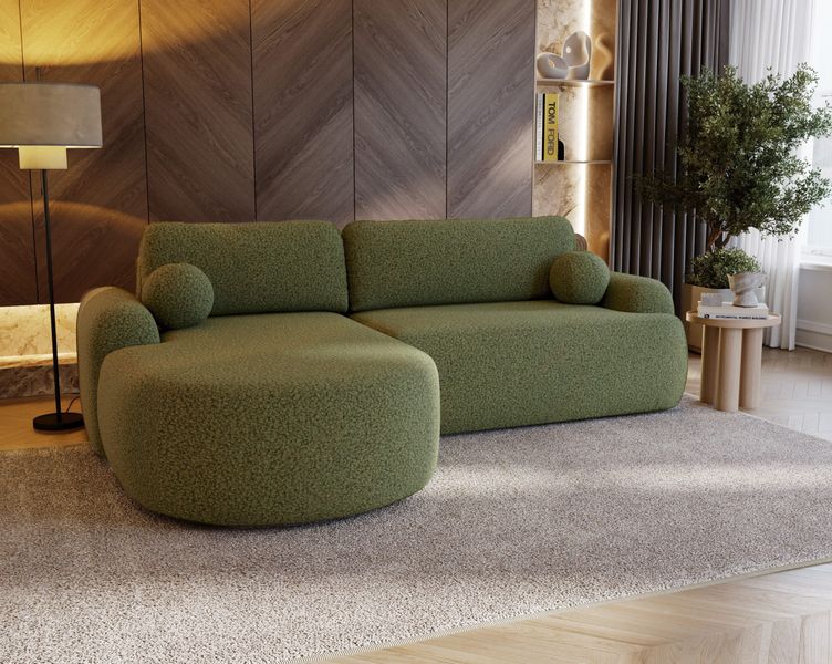 Compleo Ecksofa boucle mit breiter Ottomane günstig online kaufen
