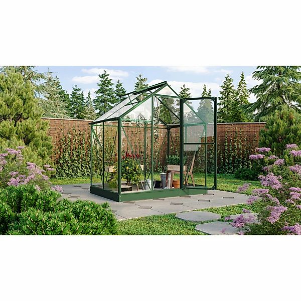 Vitavia Gewächshaus Triton 2500 Smaragd 2,5 m² inkl. Fundament günstig online kaufen
