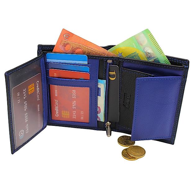 L&B Geldbörse Nappaleder Bi-Color Portemonnaie, mit RFID-Schutz >290< Geldb günstig online kaufen
