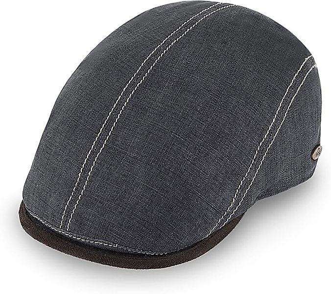 Fiebig Flat Cap Brighton Leinen, Schiebermütze mit Kontrastnähten, Made in günstig online kaufen