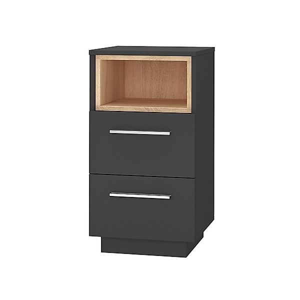 Vicco Nachtschrank Beatrice, Anthrazit/Sonoma, 36 x günstig online kaufen