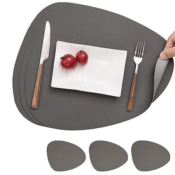 Coonoor Platzset Tischset, Kunstleder, abwischbar, (4-St), günstig online kaufen