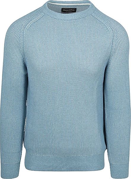 Marc O'Polo Pullover Structured Bi-Colour Blau - Größe XL günstig online kaufen