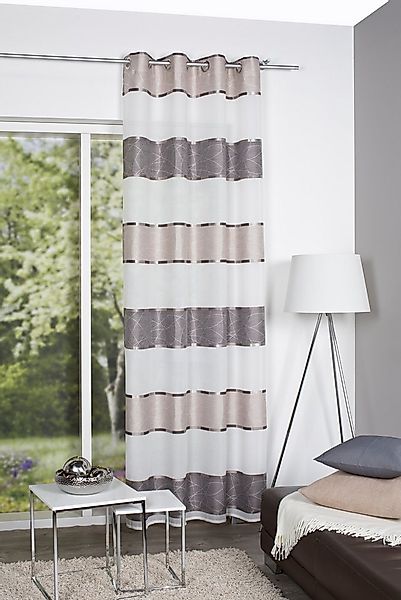 HOME WOHNIDEEN Vorhang WALTER (1 St), Ösen, blickdicht, Ösenschal WALTER Qu günstig online kaufen