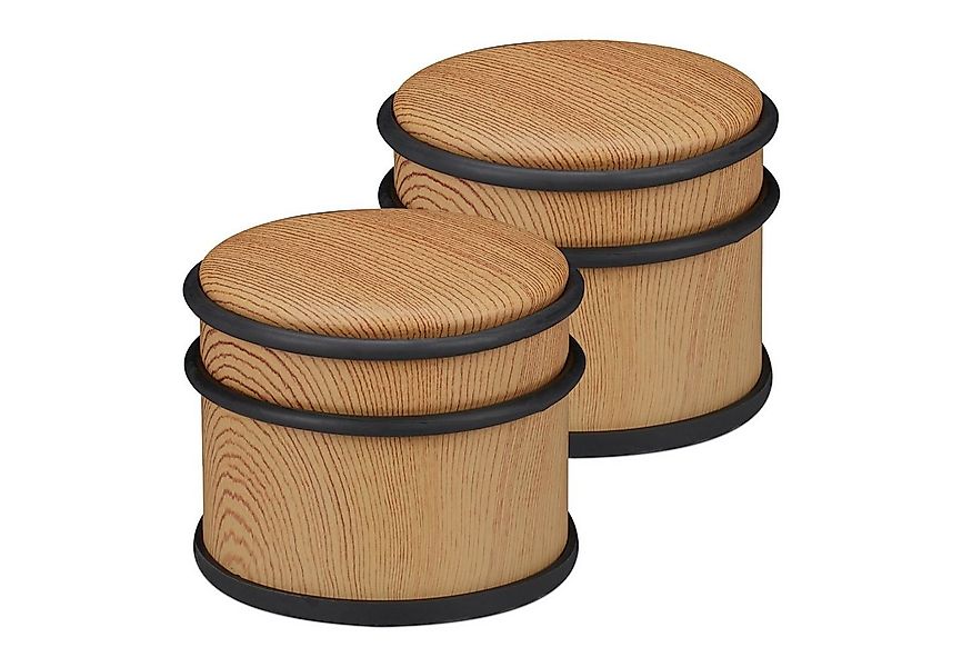 relaxdays Türstopper Holzoptik im 2er Set günstig online kaufen