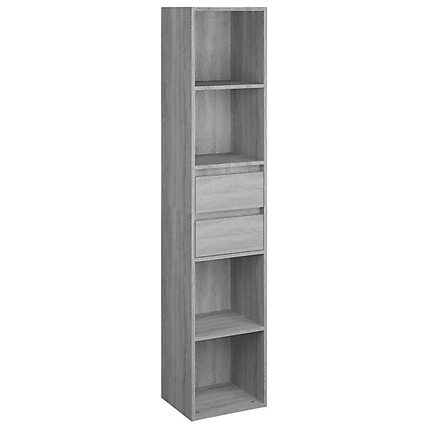 Vidaxl Bücherregal Grau Sonoma 36x30x171 Cm Holzwerkstoff günstig online kaufen