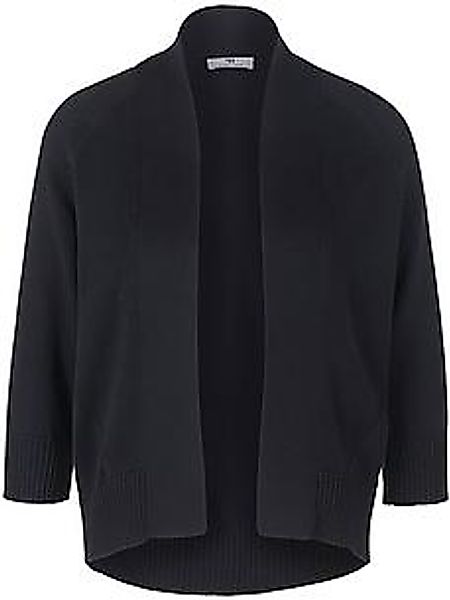Strickjacke 3/4-Arm aus 100% SUPIMA®-Baumwolle Peter Hahn blau günstig online kaufen