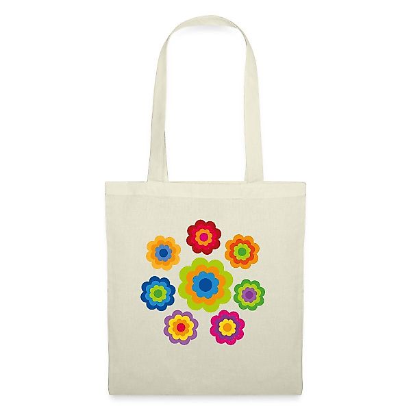 Spreadshirt Henkeltasche 70er Jahre Hippie Flower günstig online kaufen