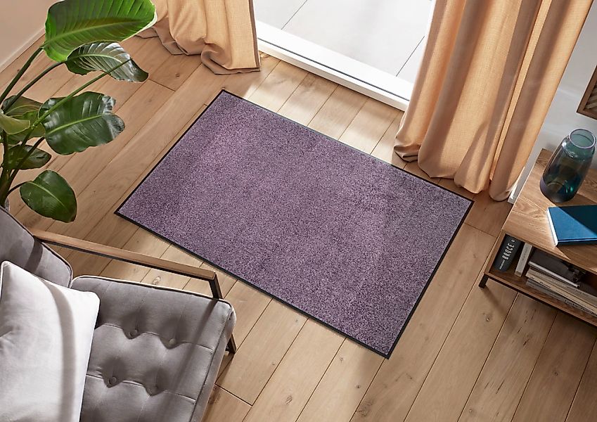 wash+dry by Kleen-Tex Fußmatte »Trend Uni«, rechteckig, 7 mm Höhe, Schmutzf günstig online kaufen