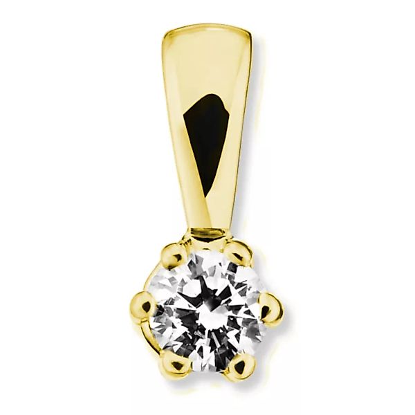 ONE ELEMENT Kettenanhänger "0.2 ct Diamant Brillant Anhänger aus 585 Gelbgo günstig online kaufen