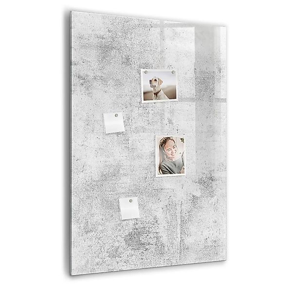 Tulup Magnettafel Glas Betonwand 70x100 cm Magnettafel Zum Schreiben Schwar günstig online kaufen
