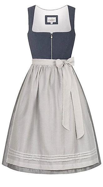 Nübler Trachtenkleid Midi Dirndl Katharina in Blau von Nübler günstig online kaufen