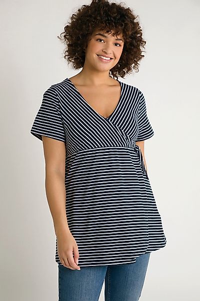 Ulla Popken T-Shirt Bellieva-T-Shirt Stillfunktion Ringel günstig online kaufen