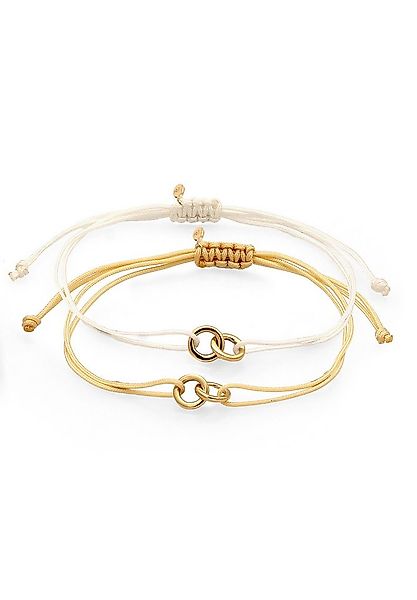 Elli Armband Set Kreis Infinity 925 Sterling Silber vergoldet, Infinity günstig online kaufen