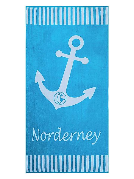 Schietwetter Strandtuch Unisex Strandhandtuch "Norderney" 180x88cm, günstig online kaufen