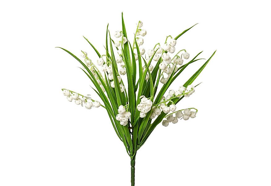 Kunstblume Kunstblume Maiglöckchen-Busch ca. 30cm. Blumen Schneeglöckchen W günstig online kaufen