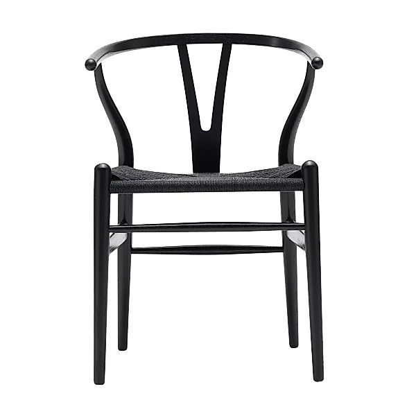 Carl Hansen - CH24 Wishbone Chair Gestell Eiche - Eiche schwarz lackiert/Ge günstig online kaufen
