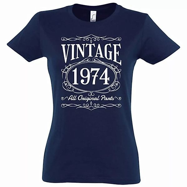Youth Designz T-Shirt Vintage 1974 Damen Tshirt zum 50. Geburtstag mit lust günstig online kaufen
