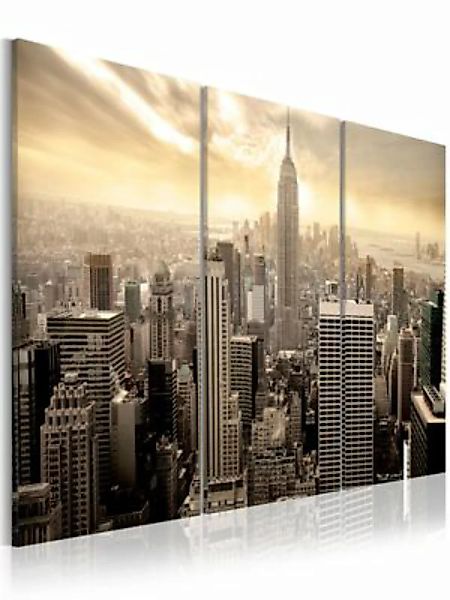 artgeist Wandbild Good morning NYC! beige/grau Gr. 60 x 30 günstig online kaufen