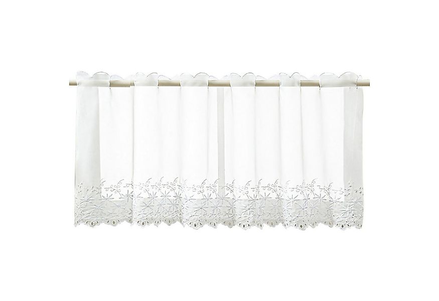 Delien Scheibengardine Jasmin, Durchzuglöcher, transparent, Kurzstore Stick günstig online kaufen