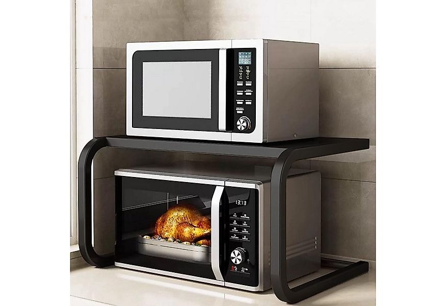 OKWISH Küchenregal Mikrowellenregal Küchen Standregal 2 stöckig, 59×35×35 c günstig online kaufen