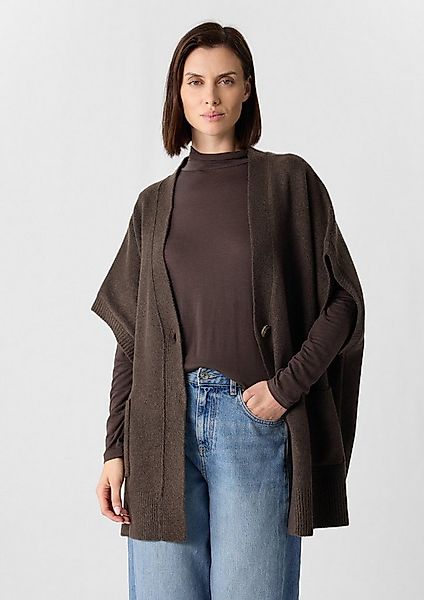 comma Cardigan Indoor-Poncho Poncho-Cape mit Knopfverschluss günstig online kaufen