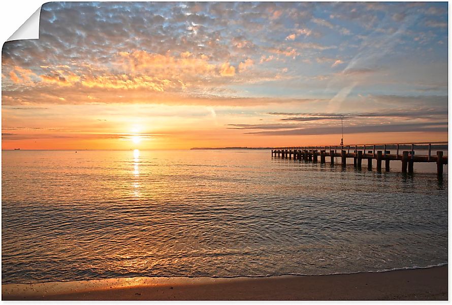 Artland Wandbild "Früh morgens an der Ostsee", Bilder vom Sonnenuntergang & günstig online kaufen