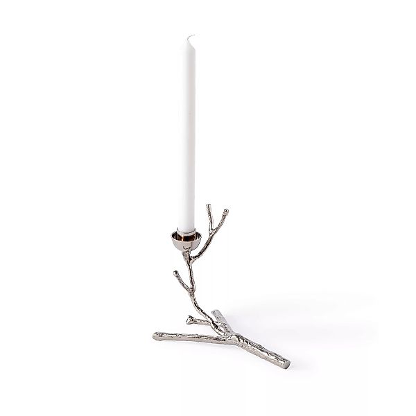 pols potten - Twiggy Kerzenständer XS - nickel/LxBxH 18x11,5x14cm günstig online kaufen