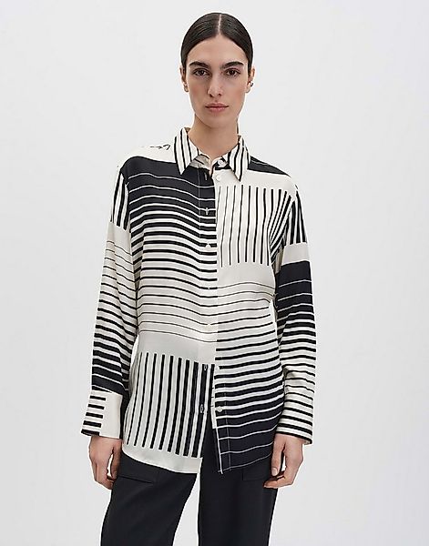 someday Langarmbluse ZANUARY Loose aus nachhaltigem Viskose Twill gerader S günstig online kaufen