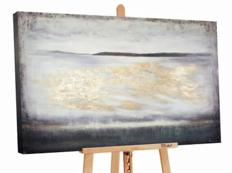 YS-Art™ Gemälde YS-Art Wasser Gemälde „Geräumig“. Acryl Gemälde auf Leinwan günstig online kaufen