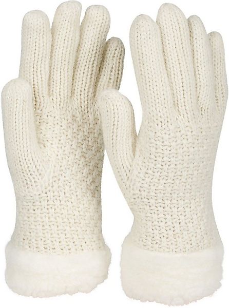 styleBREAKER Strickhandschuhe Strickhandschuhe mit Perlmuster und Fleece (1 günstig online kaufen
