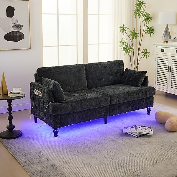 STILVORA Sofa 2-sitziges Sofa mit LED&USB,Modernes günstig online kaufen